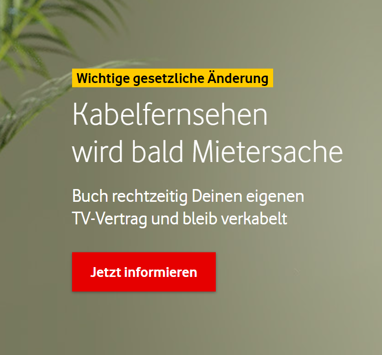 Infos zur Umstellung bei Kabel-TV