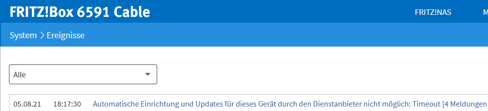 05.08  FritzBox Log - Vodafone-Service
