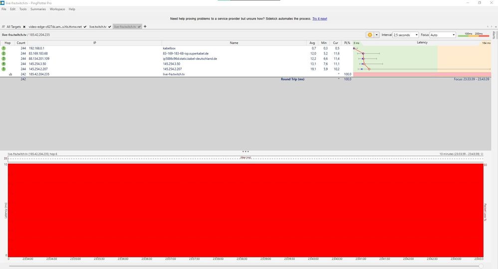 Test B3 "live-fra.twitch.tv"