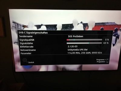 Fernseher  5m von HA entfernt