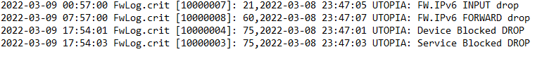 firewall logs