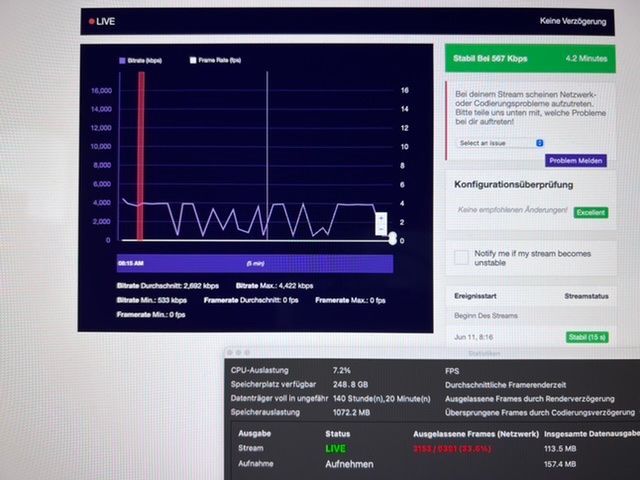 So ist es mir nicht möglich zu streamen…