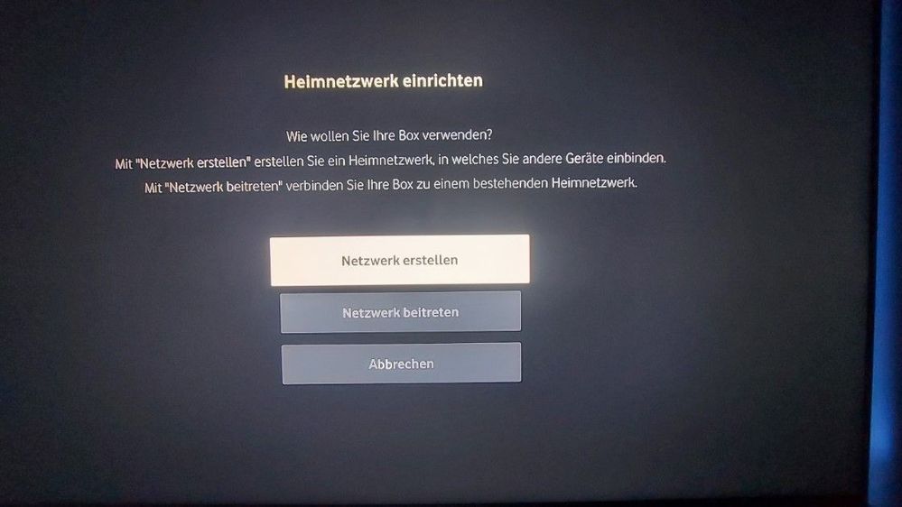 Ansonsten geht's wie folgt; wenn Netzwerk vorhanden z.B. über ext. Router, dann...