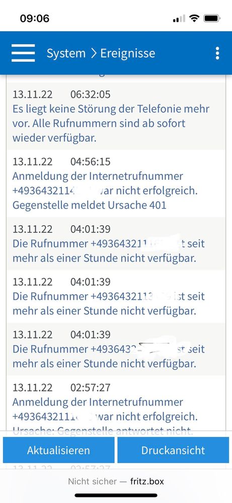 Telefonie (3 Rufnummern)