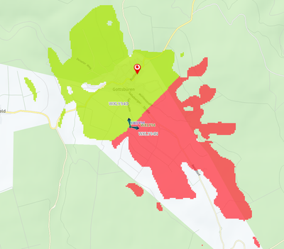 LTE2600 Versorgung vom Standort