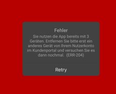 Fehlermeldung am iPhone