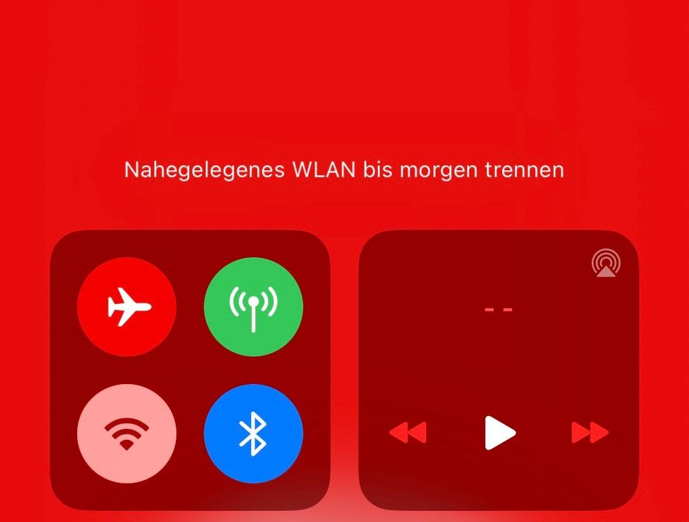 WLAN deaktiviert