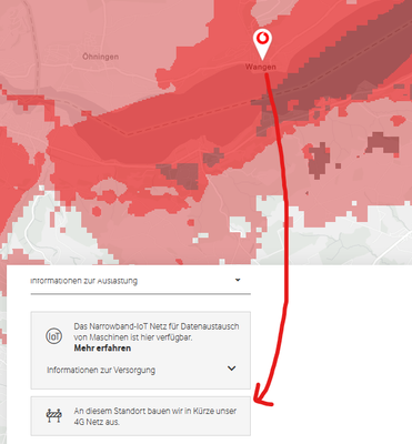 Erweiterung geplant auf der VF Netzkarte