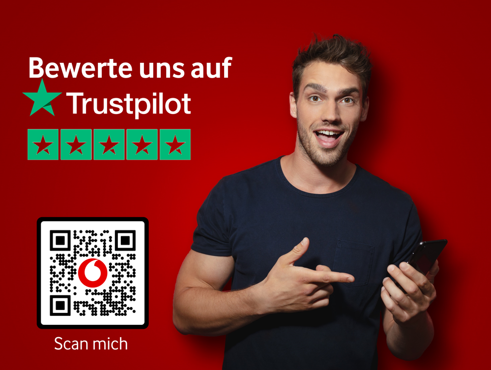 Bewerte uns auf Trustpilot! QR-Code im Bild scannen oder Link im Beitrag klicken.