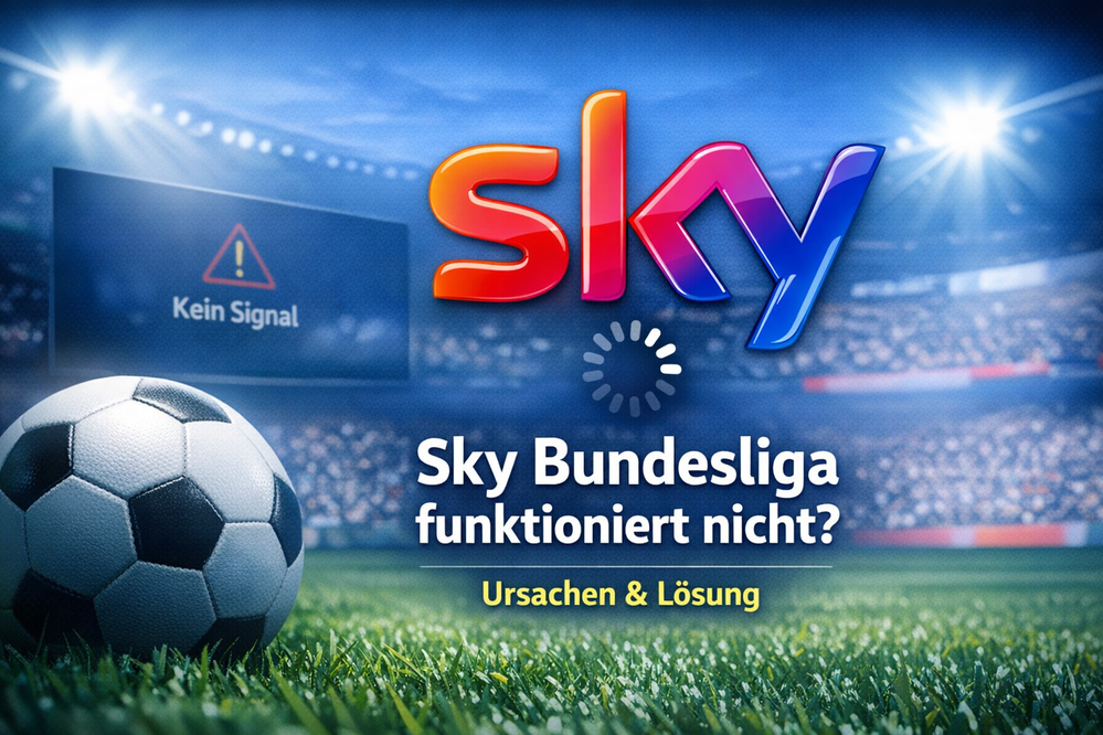 Sky Bundesliga wird nicht angezeigt? Das ist der Grund und so löst Du es 📺⚽