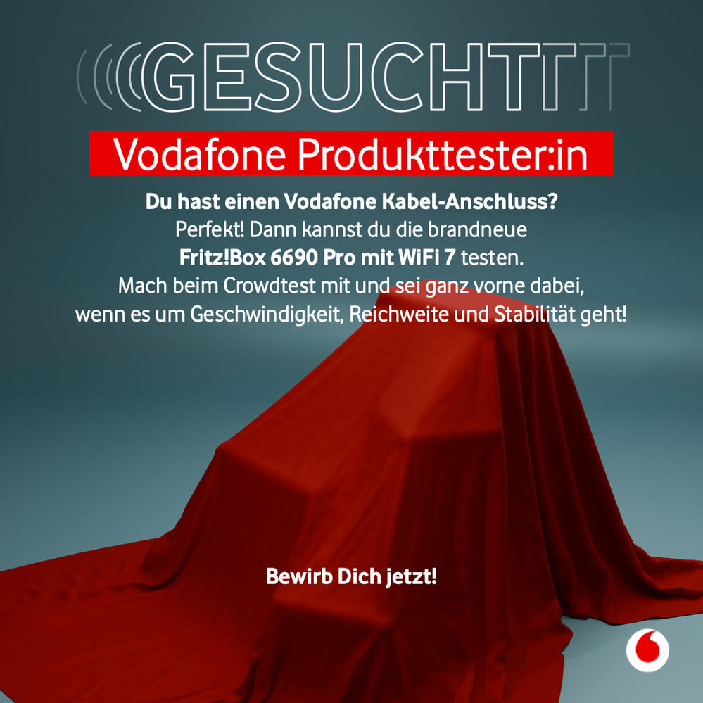 GESUCHT: Vodafone Produkttester:innen