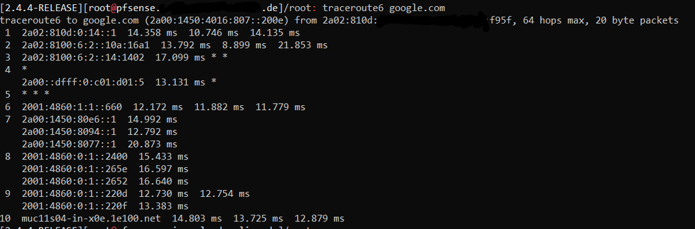 IPv6 Traceroute