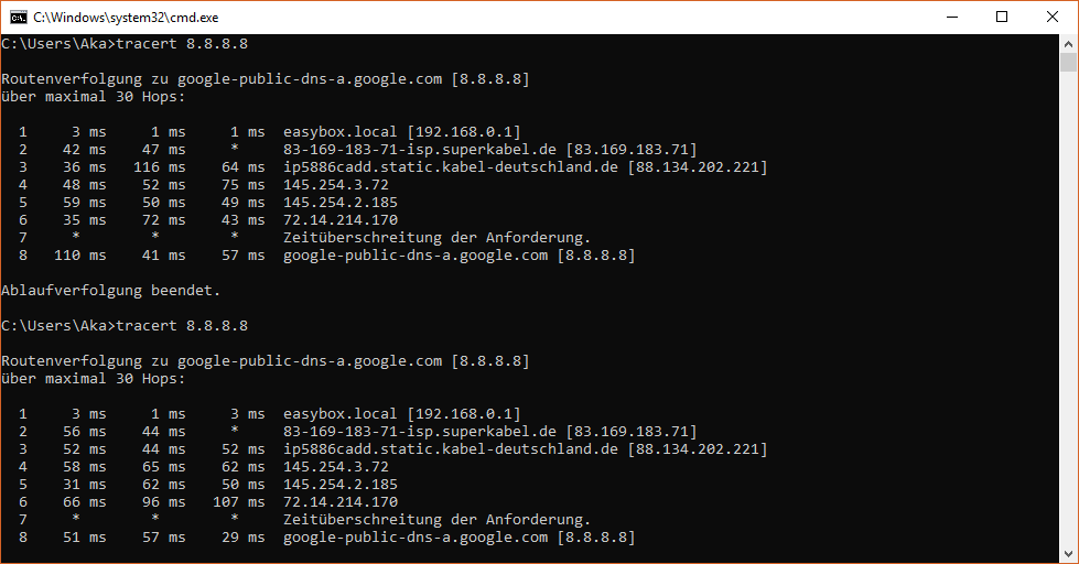 Google Tracert