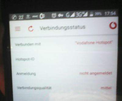 APP-Screenshot - WLAN Verbindung ohne IP oder ID bezug/ vergabe