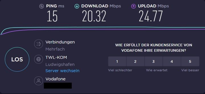 11.11.19 20:30 Uhr Download 20Mbit