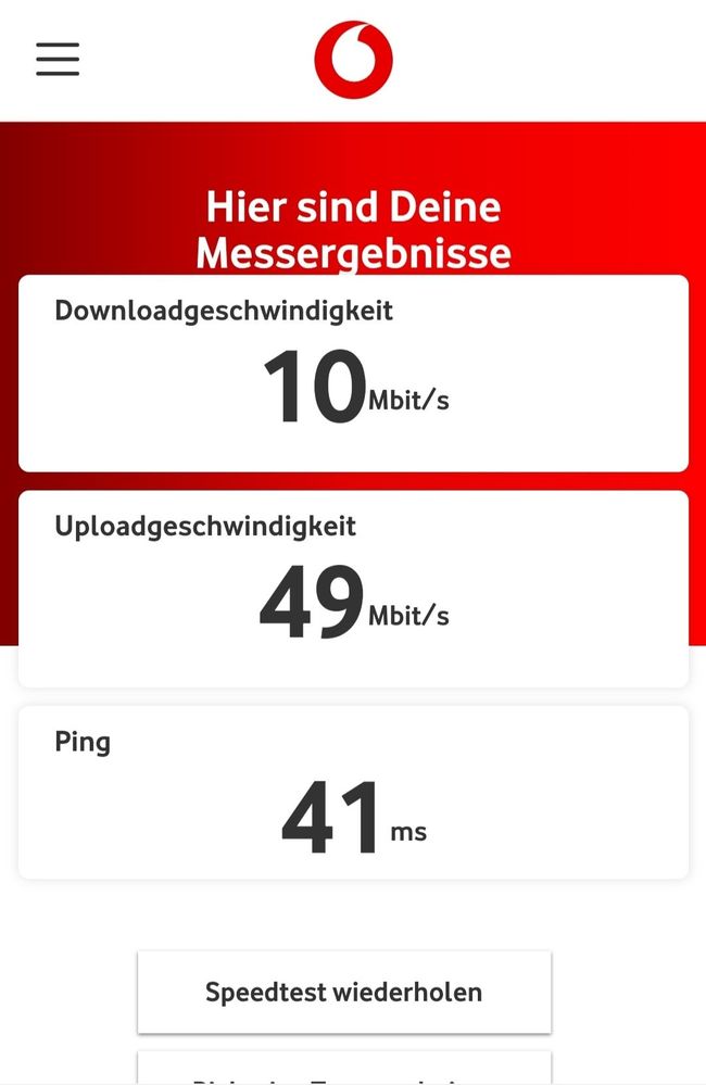 Speedtest Handy Vodafone