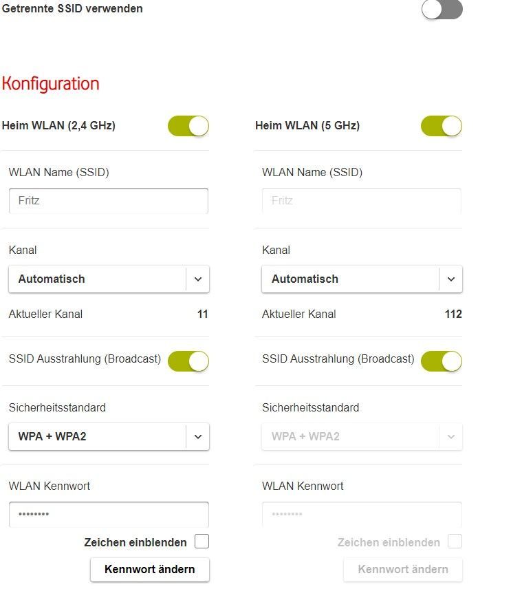 2,4 GHz geht nicht Vodafone Community