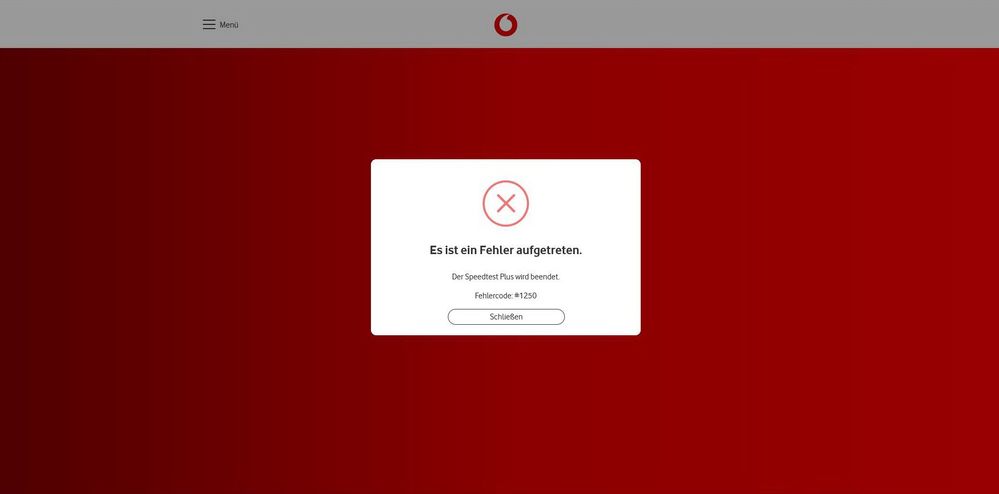 Danach wird Leitung geprüft und kommt diese Fehlermeldung