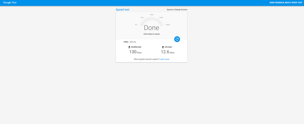 Google Fiber Test 1