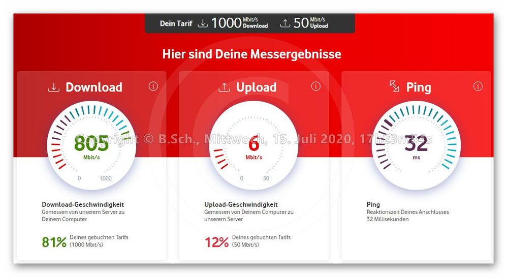 Speedtest 16Juli