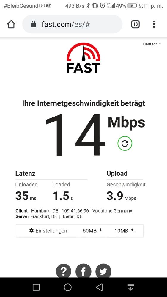 Test im Handy