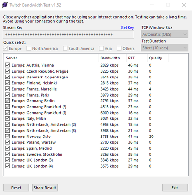 Twitch-Test-Tool (Quality sollte bei 100 liegen, nicht bei 0!!!!!)