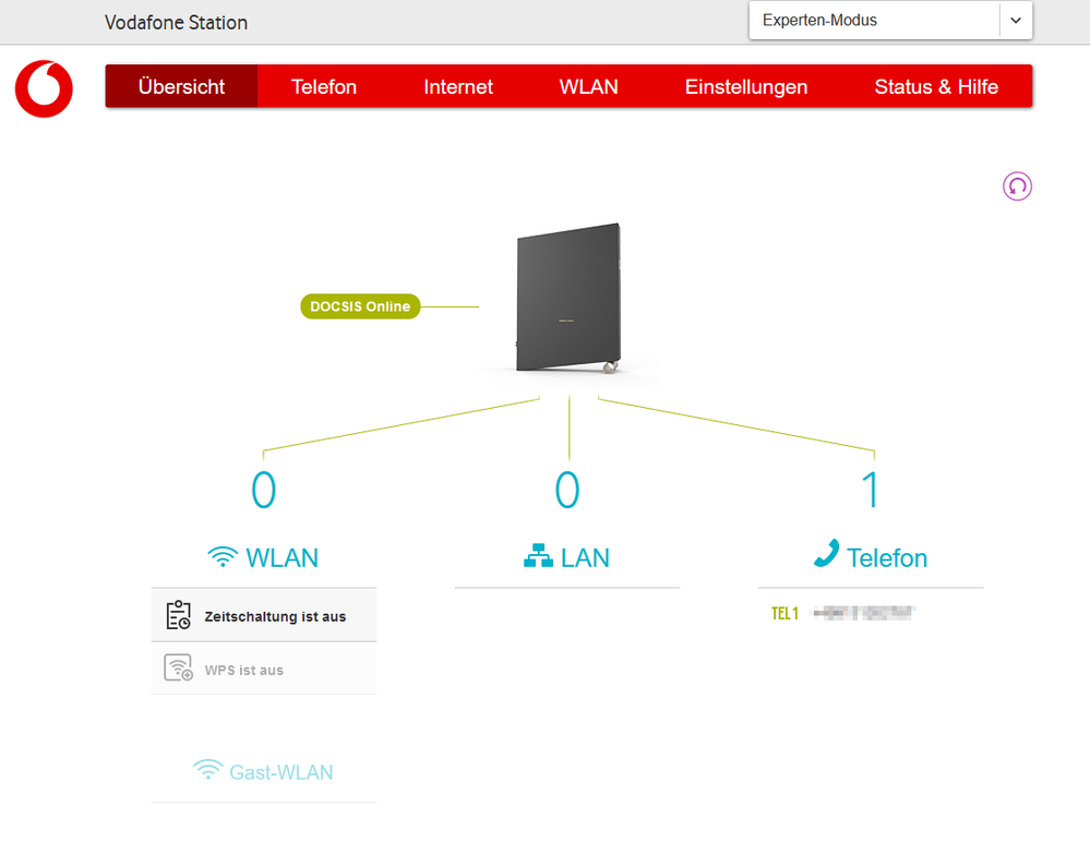 Gelöst Vodafone Station zeigt keine LAN Geräte mehr an Vodafone
