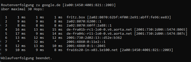 IPV6 Funktioniert