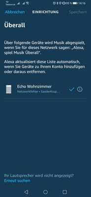 Amazon Netzwerkfehler