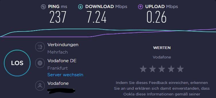 speedtest 22:40Uhr 20.12.2020