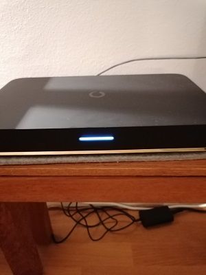 Im Betrieb der übliche weiße Balken vor und nach dem Fehler