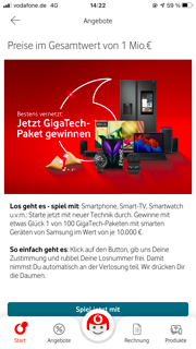 App-Gewinnspiel GigaTech-Paket