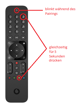 Fernbedienung pairen