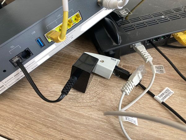 Anschluss per Y-Adapter