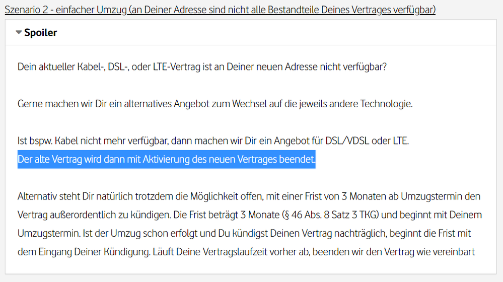 Szenario Nr. 2 - Entscheidener Part ist dann mal markiert