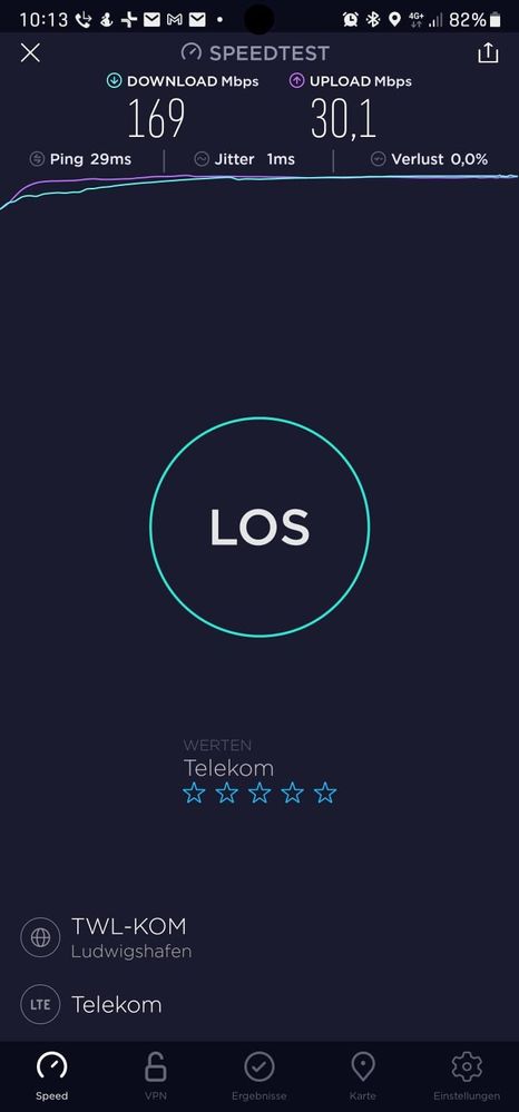 Telekom-4G-Geschwindigkeit