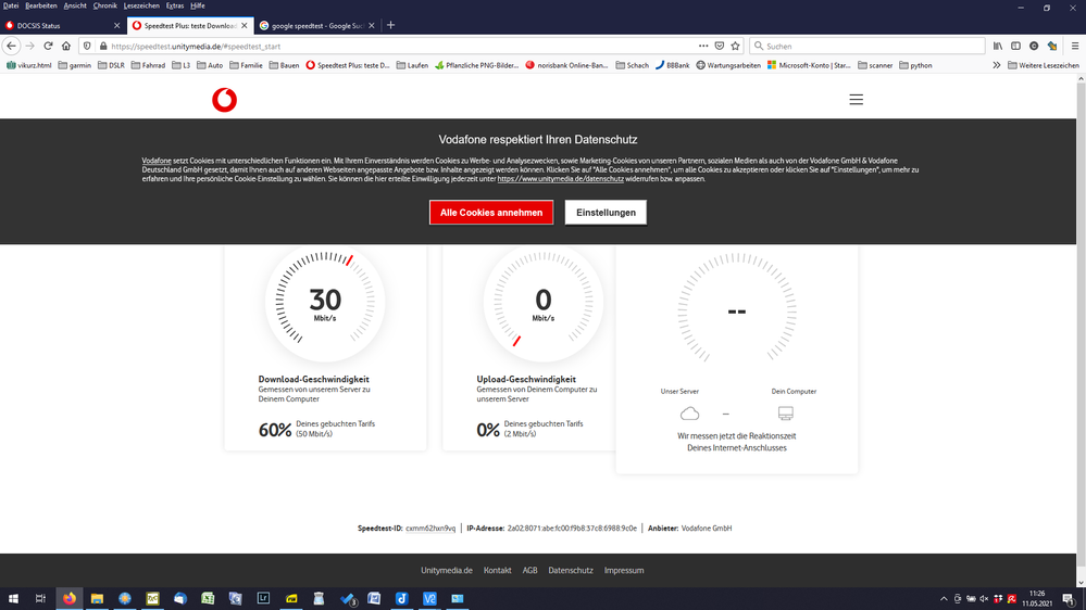 Vodafone Speedtest