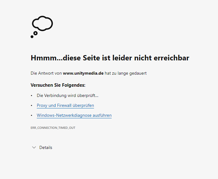 unitymedia.de funktioniert nicht...