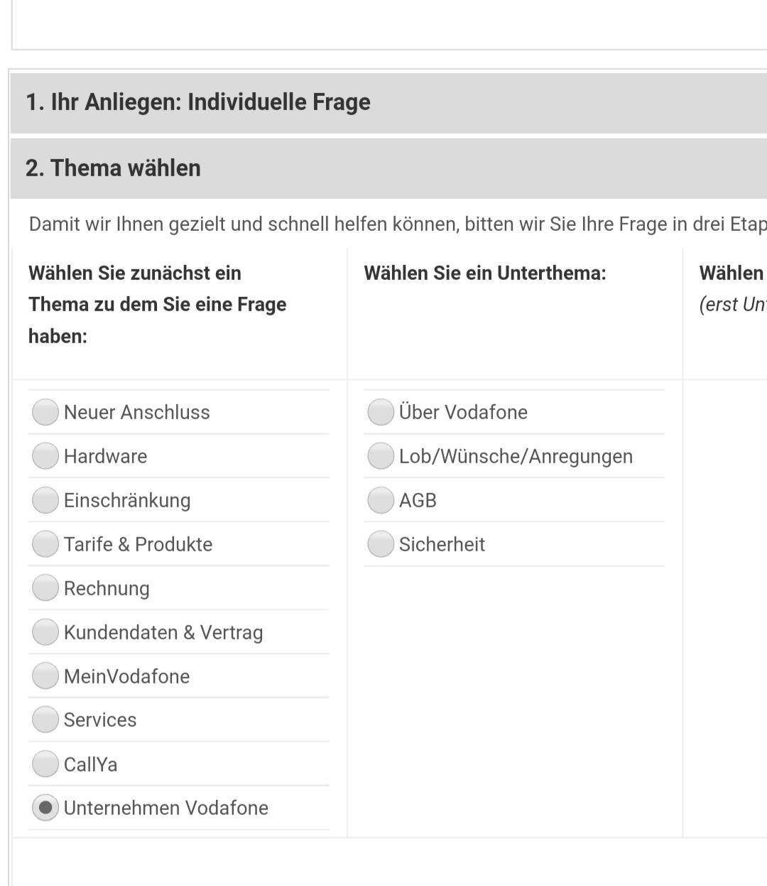 beschwerde email vodafone