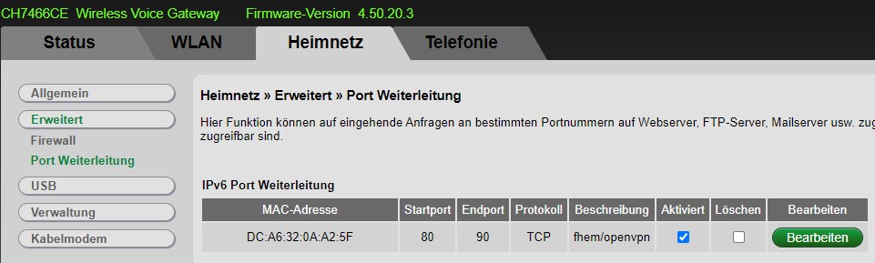 Gelöst: portforwarding Compal Broadband Router - Vodafone Community
