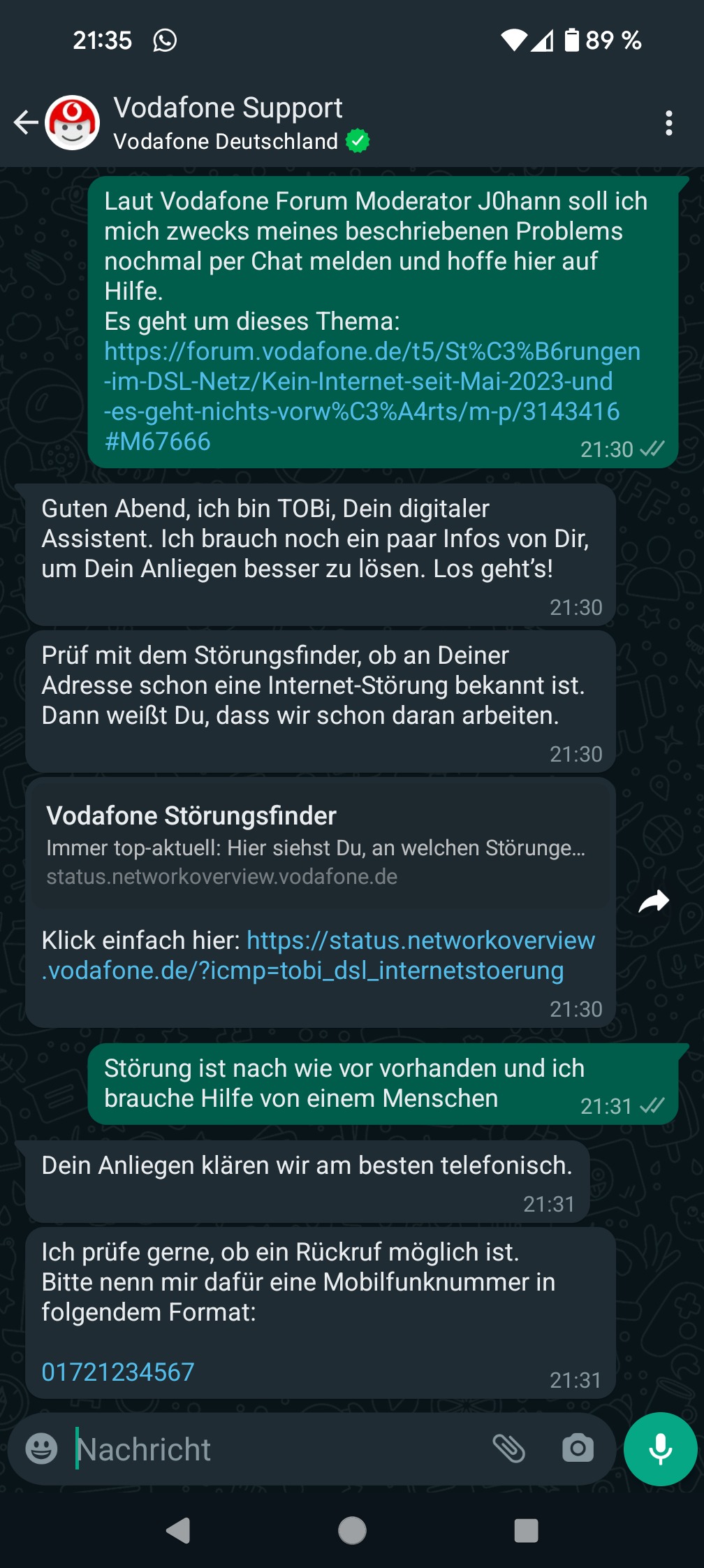 Telefonieren Und Internet Gleichzeitig Geht Nicht Vodafone Kein Internet seit Mai 2023 und es geht nichts vor... - Vodafone Community