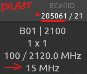 DXLA85 15MHz LTE2100