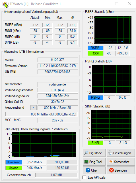 LTE-Watch Band20/800Mhz